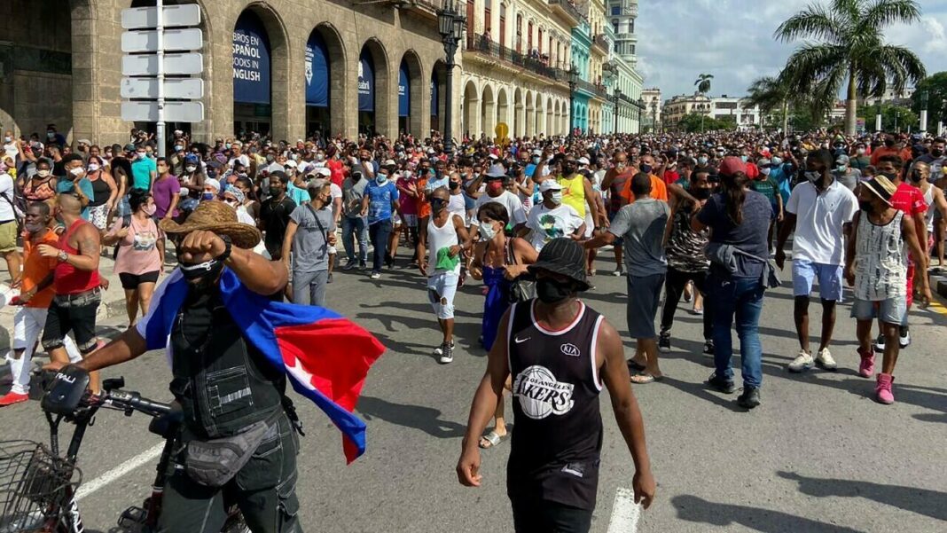 UE protestas en cuba