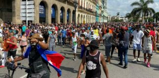 UE protestas en cuba