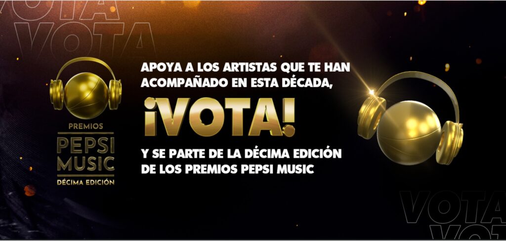 Comienzan las votaciones para los Premios Pepsi Music 2022!