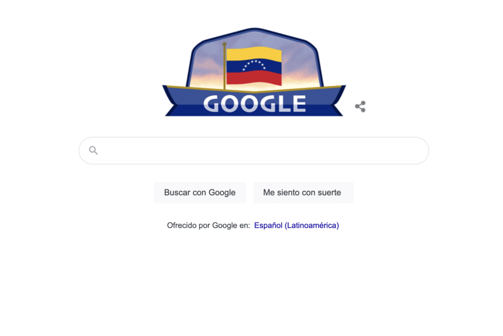 Este es el doodle especial que hizo Google por el Día de la Independencia  de Venezuela - Mundo UR - Un mundo de información