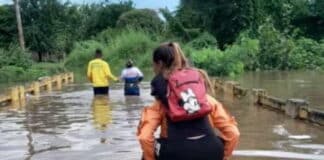 Viviendas a punto de inundación y 25 familias damnificadas en Peñalver por fuertes lluvias en Anzoátegui