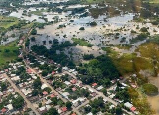 Instalado Puesto de Comando para la atención de al menos 3.000 personas afectadas tras desbordamiento del río Unare en Bruzual