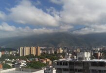 Caracas parcialmente nublada Inameh