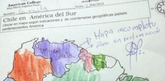 Mapa Esequibo maestra Chile