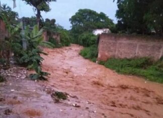 16 familias afectadas por situación de contingencia tras fuertes lluvias en municipio Peñalver