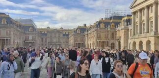evacuación palacio de Versalles 14.10.2023