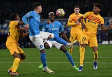UEFA Champions League Round of 16, 1st leg - Napoli vs Barcelona
