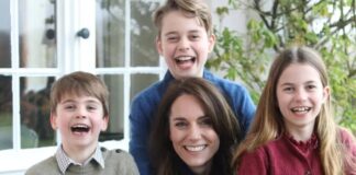 princesa de Gales Kate Middleton y sus hijos