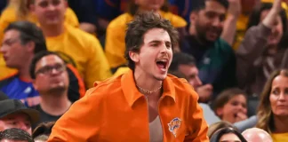 Timothée Chalamet Knicks